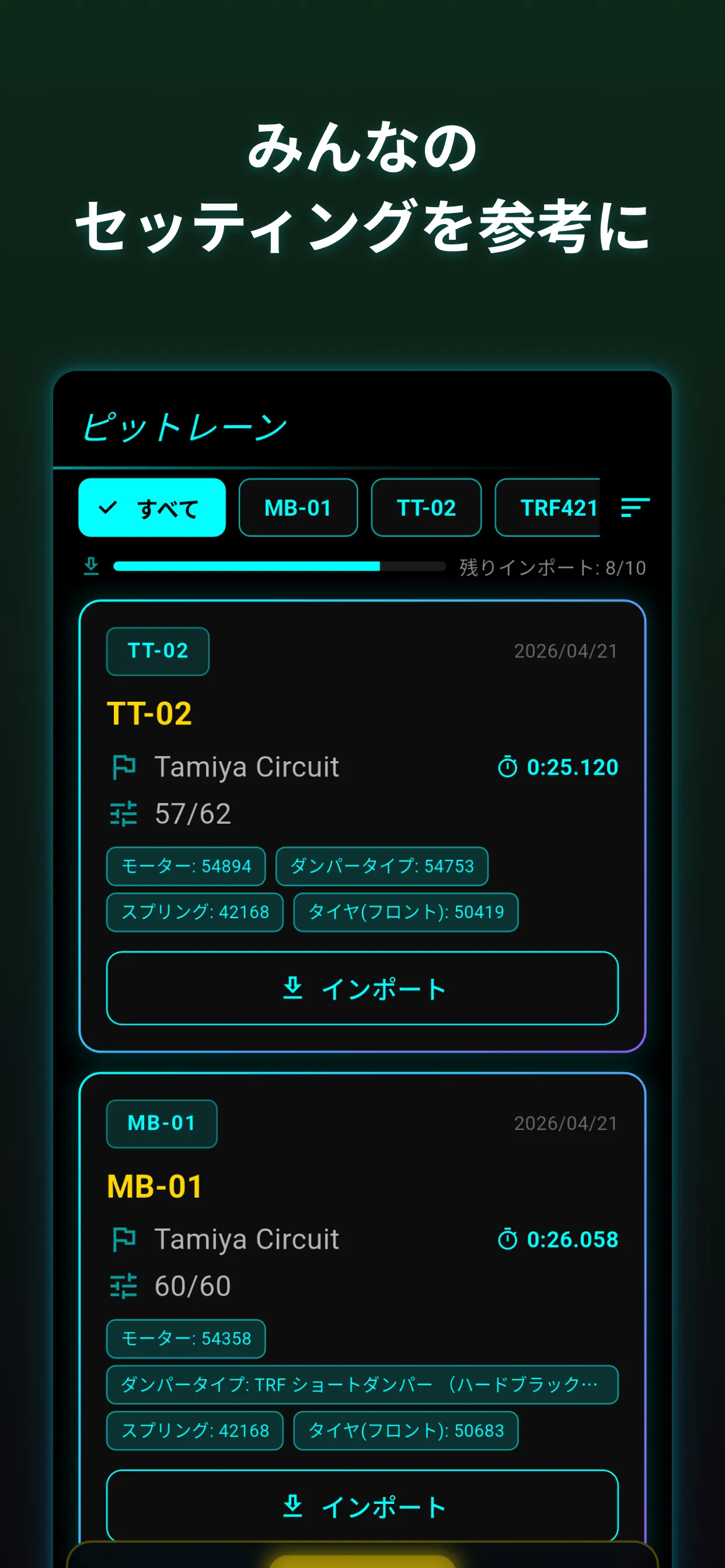 ピットレーン画面